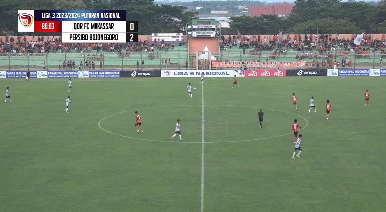 Hasil Pertandingan Persibo Bojonegoro vs QDR Makasar 2-0