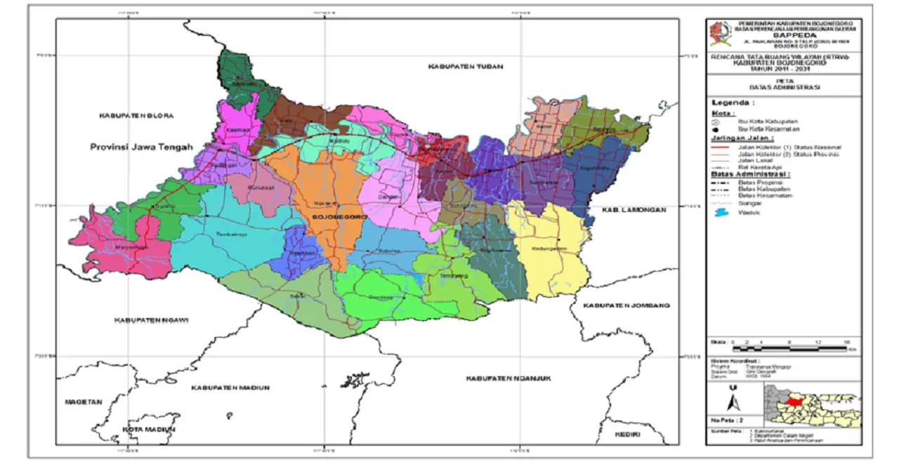 Peta Bojonegoro: Menjelajahi Keindahan dan Potensi Kabupaten di Jawa Timur