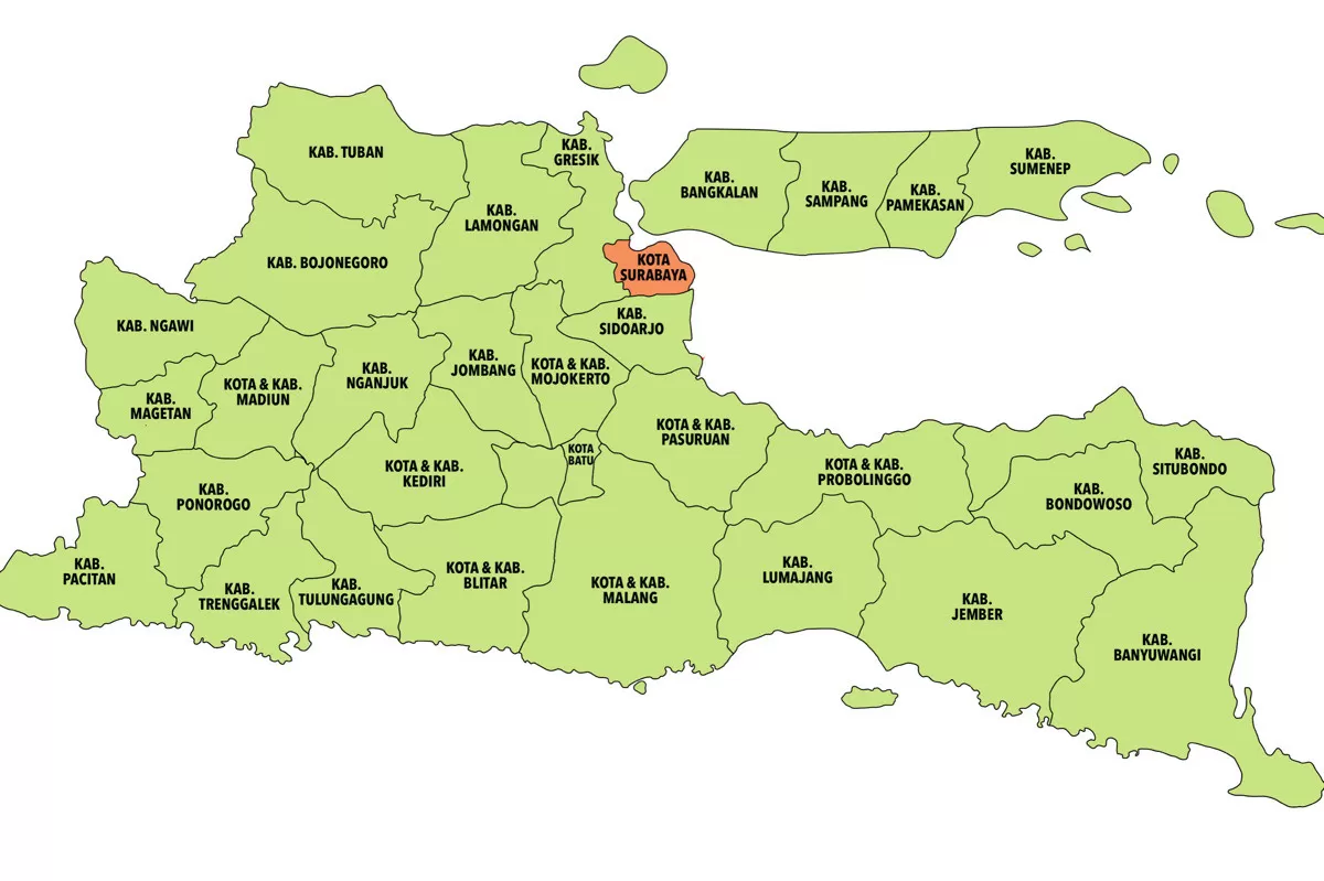 5 Daerah Dengan APBD Tertinggi di Jawa Timur